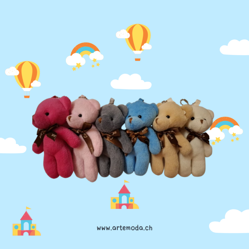 Pequeno urso para chaveiro faça você mesmo.